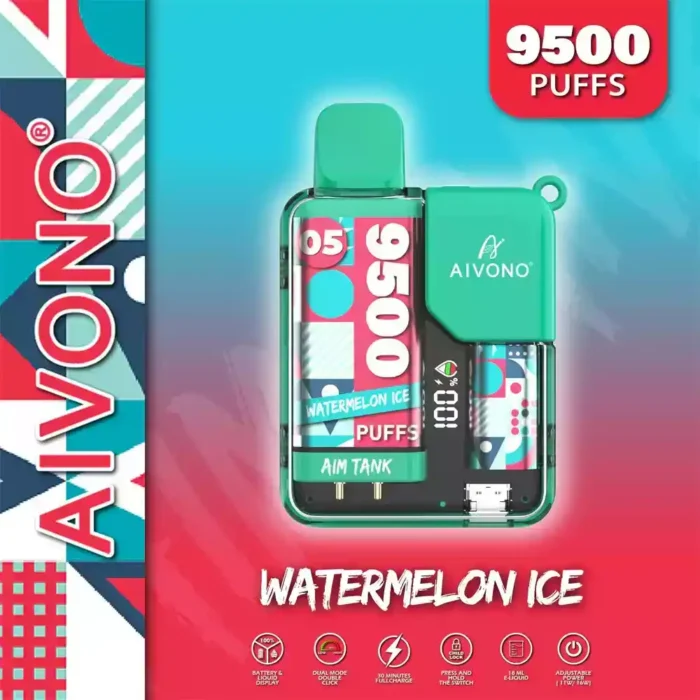 AIVONO Aim Tank 9500 Puffs Vape Desechable 18ml Capacidad E-líquido 5% Nicotina