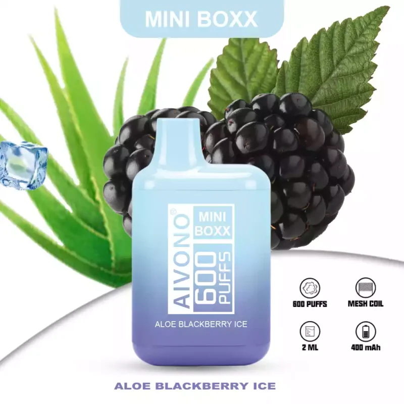 AIVONO Mini Boxx 600 Puffs Disposable Vapes 5% Nicotine 2ml E-Liquid
