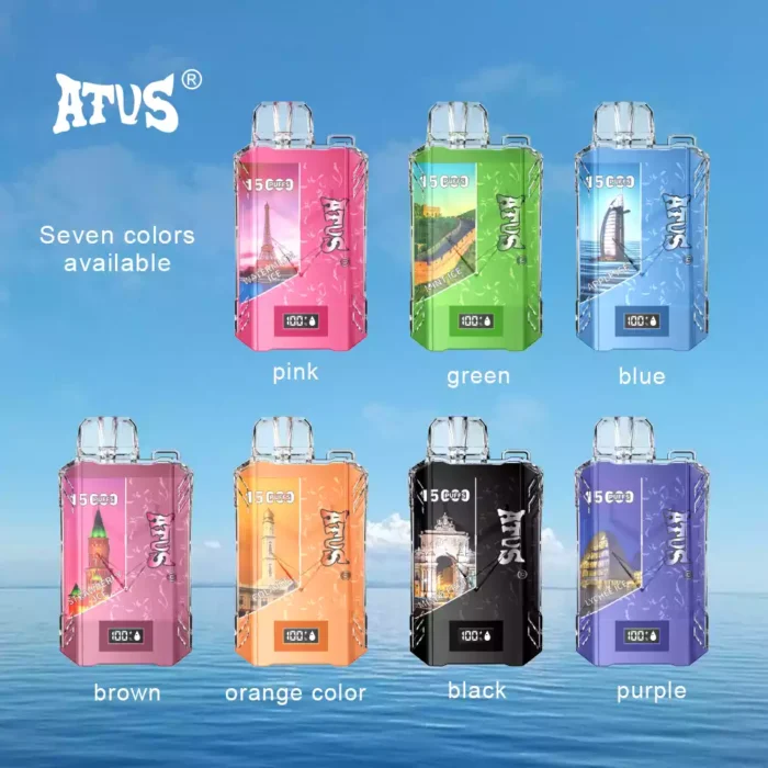 ATVS 15000 Puffs Disposable Vape 650mAh Battery 5% Nicotine