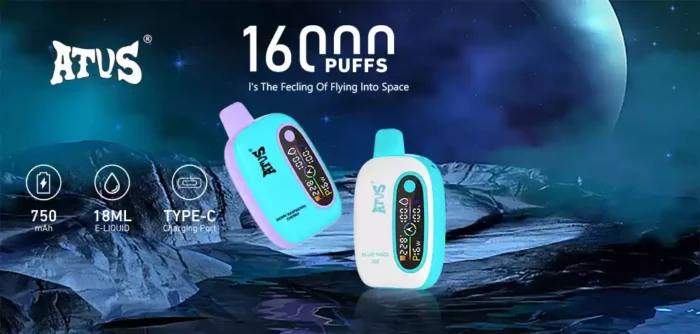 ATVS 16000 Puffs Disposable E-cigarette with 750mAh Battery and 15ml Capacity