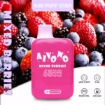 Aivono Aim Puff Star 6500 Puffs 10 Delicious Flavors in a Long-Lasting Rechargeable Disposable Vape