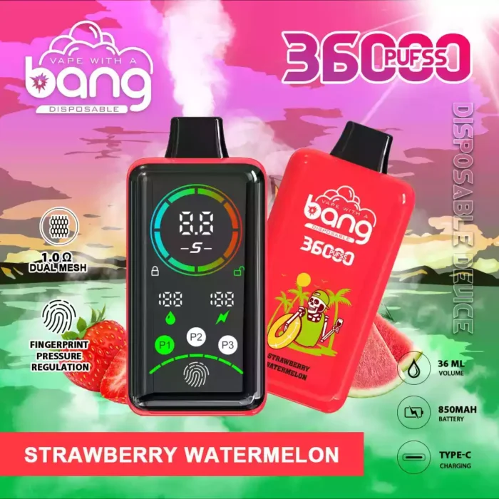BANG 36000 Puffs 850mAh Battery and 36ml of E-Liquid for a Premium Vaping Experience