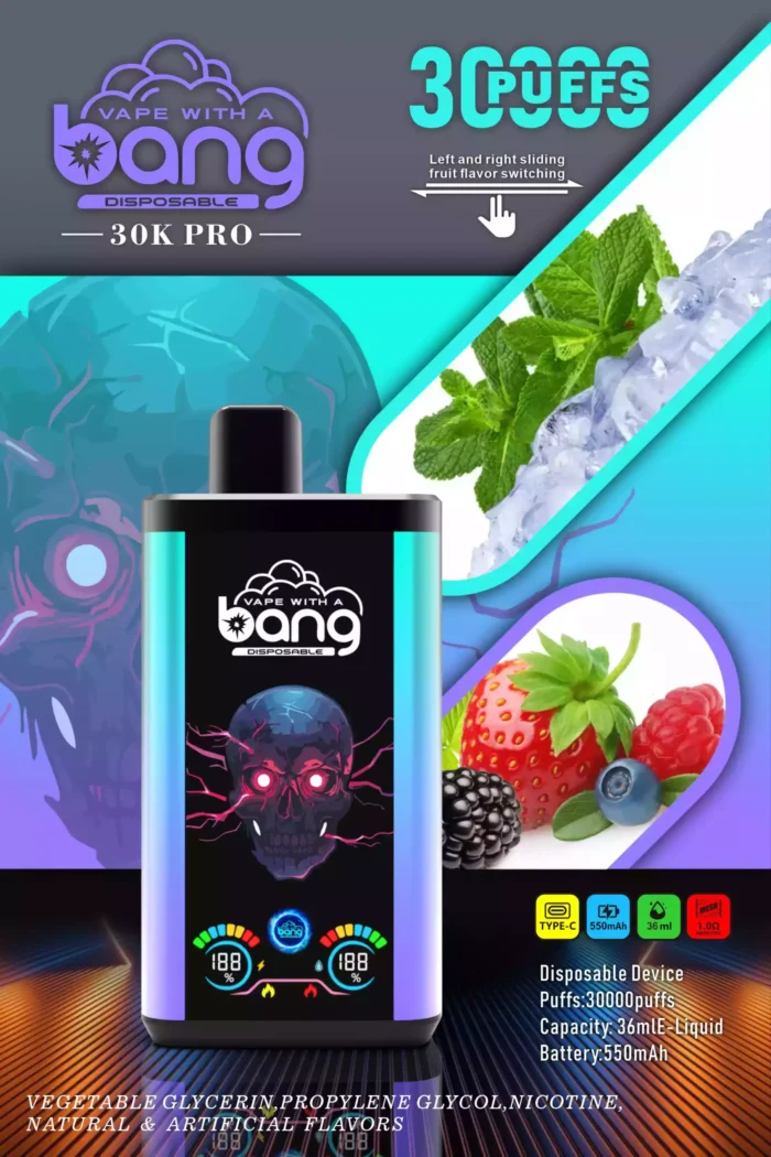 BANG 36000 Puffs Disposable Vape with 36ml E-Liquid and Extended Usage