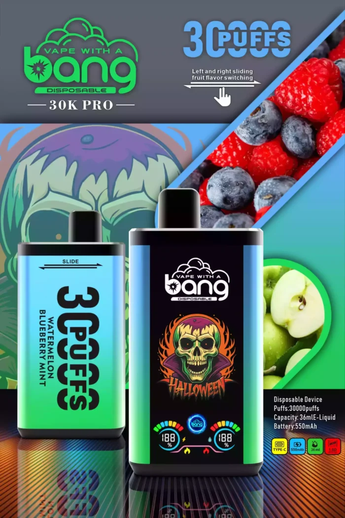 BANG 36000 Puffs Disposable Vape with 36ml E-Liquid and Extended Usage