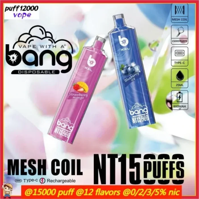 BANG TN 15000 XXL Puffs Disposable Vape mit überragendem Geschmack und individuellen Nikotinstärken