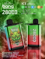 Bang 28000 Puffs Disposable Vape 650mAh Rechargeable Battery and 12+ Delicious Flavors