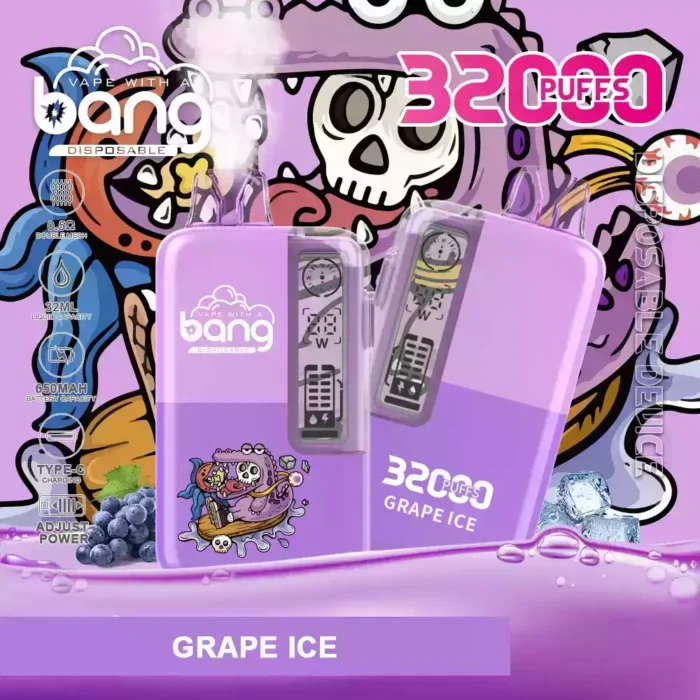 Bang 32000 Puffs Disposable Vape Pen with 32ml E-liquid and Rechargeable Battery
