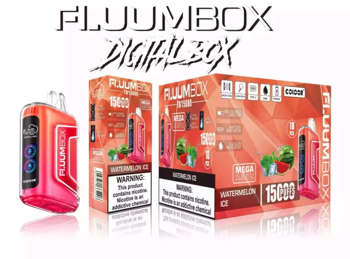 Bang Fluum Box 15000 Puffs LED Einweg Vape Pen mit 25ml E-Flüssigkeit Kapazität
