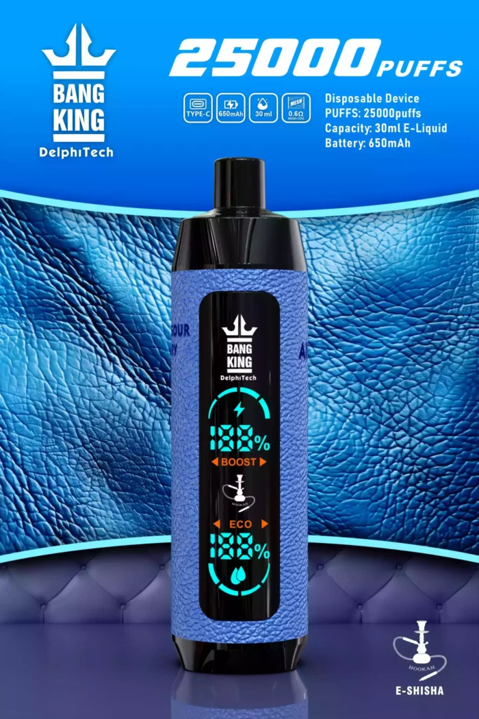 Bang King 25000 Puffs Mejor Vape 1.1ohm Bobina y 28ml Capacidad - El para la satisfacción de larga duración