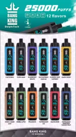 Bang King 25000 Puffs Mejor Vape 1.1ohm Bobina y 28ml Capacidad - El para la satisfacción de larga duración