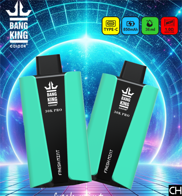 Bang King 30000 puffs Pro Sleek Lightweight Design with 36ml Capacity for Extended Use