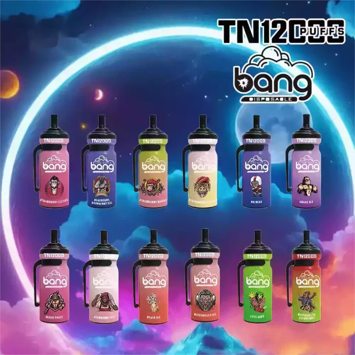 Bang TN 12000 Puffs Vape 20ml E-liquid Multiple Nicotine Strengths and 12 Flavor Options