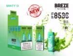 Breze Stiik BS 8500 Puffs Disposable Vape with 16 Delicious Flavors & Rechargeable Battery