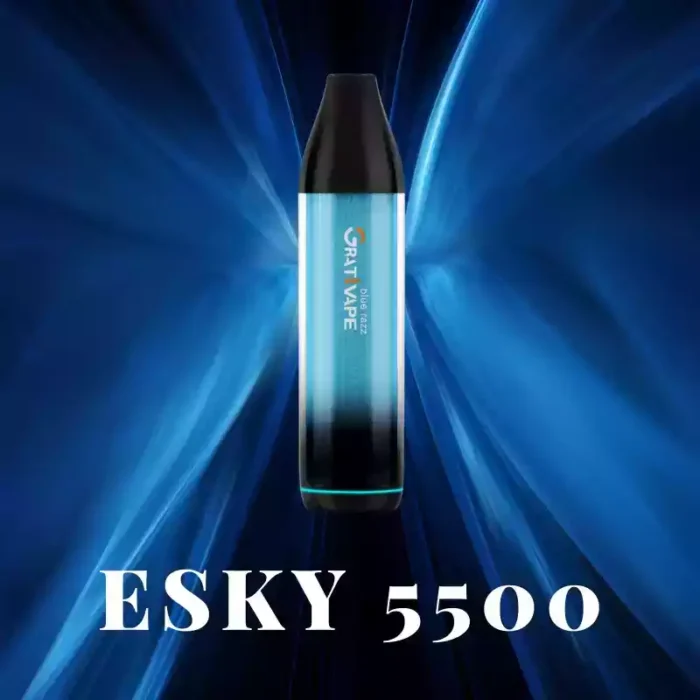Grativape Esky 5500 Puffs Vape usa e getta Design ricaricabile a lunga durata e 0% | 2% Opzioni di potenza di nicotinaGrativape Esky 5500 Puffs Vape usa e getta Design ricaricabile a lunga durata e 0% | 2% Opzioni di potenza di nicotina
