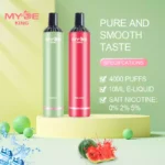 MYDE King 4000 Puffs – 5% Salt Nicotine and 17 Flavor Variants for the Best Vaping Experience