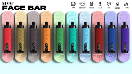 SFOG Face Bar 18000 Puffs Discover the Long Lasting Disposable Vape with 25ml E liquid Capacity