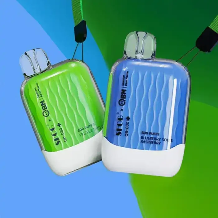 SFOG QB030 800 Puffs Disposable Vape Long Lasting Performance with 2mL E Liquid and 400mAh Battery