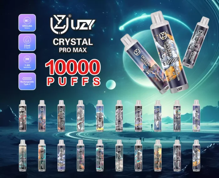 UZY Crystal Pro Max 10000 Puffs 10000 Puffs Rechargeable Battery and Exceptional Flavor Variety