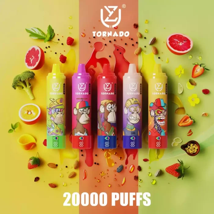 UZY Tornado 20000 Puffs The Ultimate Disposable Vape with 28ml E Liquid Capacity and 850mAh Battery
