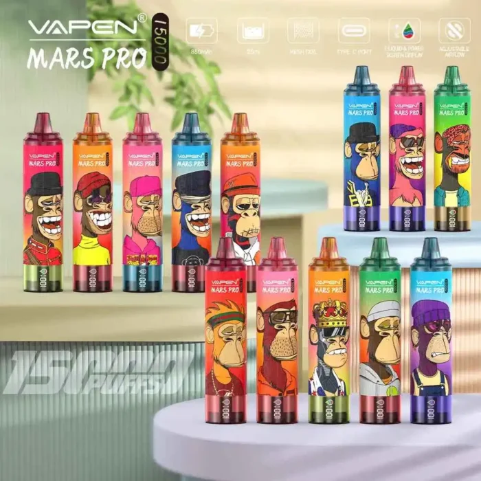 VAPEN MRS PRO 15000 Puffs Premium Disposable Vape with 850mAh Battery and 24ml E liquid Capacity