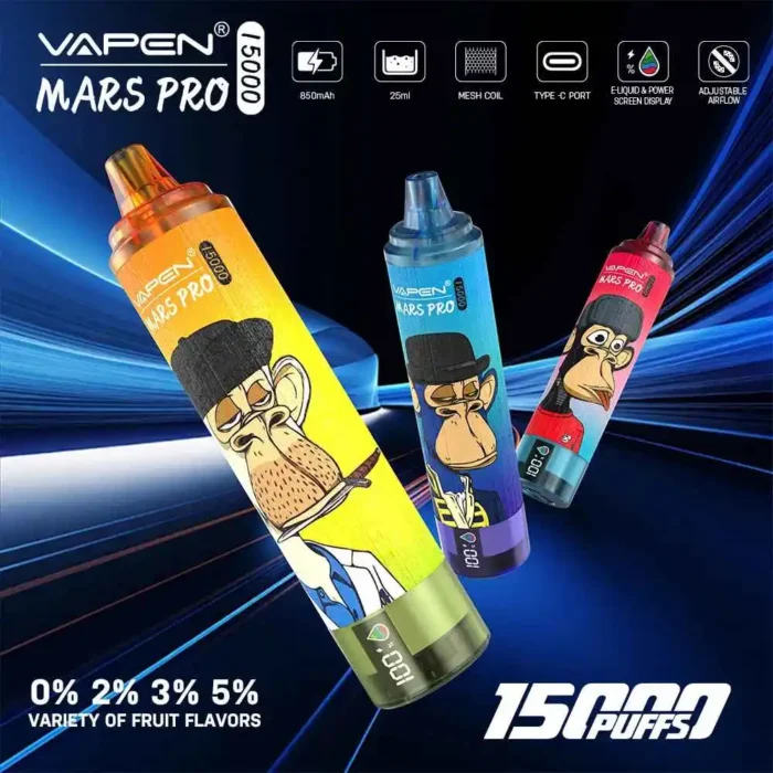 VAPEN MRS PRO 15000 Puffs Premium Disposable Vape with 850mAh Battery and 24ml E liquid Capacity