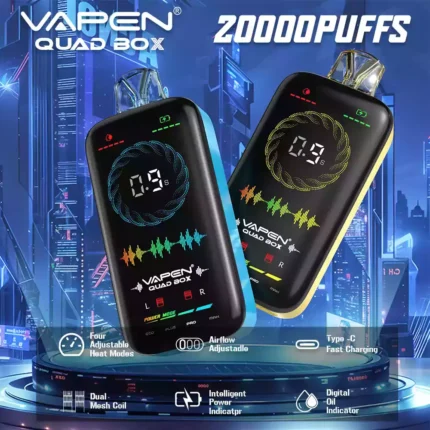 VAPEN QUAD BOX 20000 Puffs The Ultimate Disposable Vape with Adjustable Airflow and 28ml E Liquid Capacity