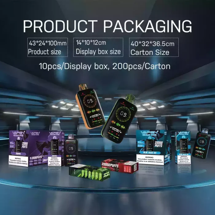 VAPEN QUAD BOX 20000 Puffs The Ultimate Disposable Vape with Adjustable Airflow and 28ml E Liquid Capacity