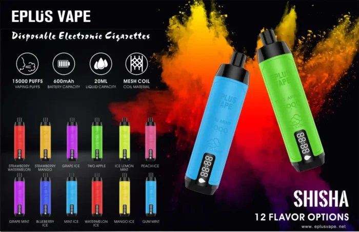VASY EPLUS VAPE SHISHA 15000 Puffs Best Flavors and Features for a Perfect Vaping Experience