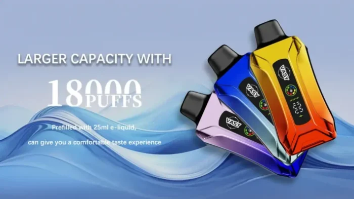 VASY SORA 18000 Puffs The Best Disposable Vape with 1.0ohm Double Mesh Coil