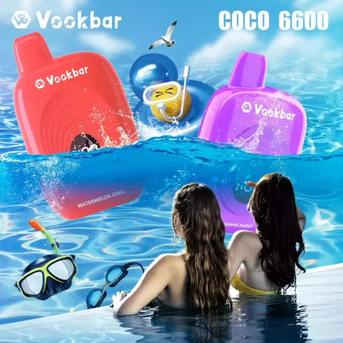 VASY Vookbar COCO 6600 Puffs Experience Premium Disposable Vapes with 12ml Juice and 500mAh Battery