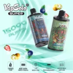 Vapsolo Super 15000 Puffs Perfect for Vaping on the Go with 15000 Puffs and Mesh Coil Technology