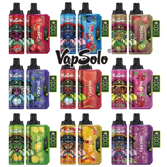 Vapsolo Viking 12000 Puffs A Disposable Vape with LCD Display 22 ML E Liquid and Mesh Coil