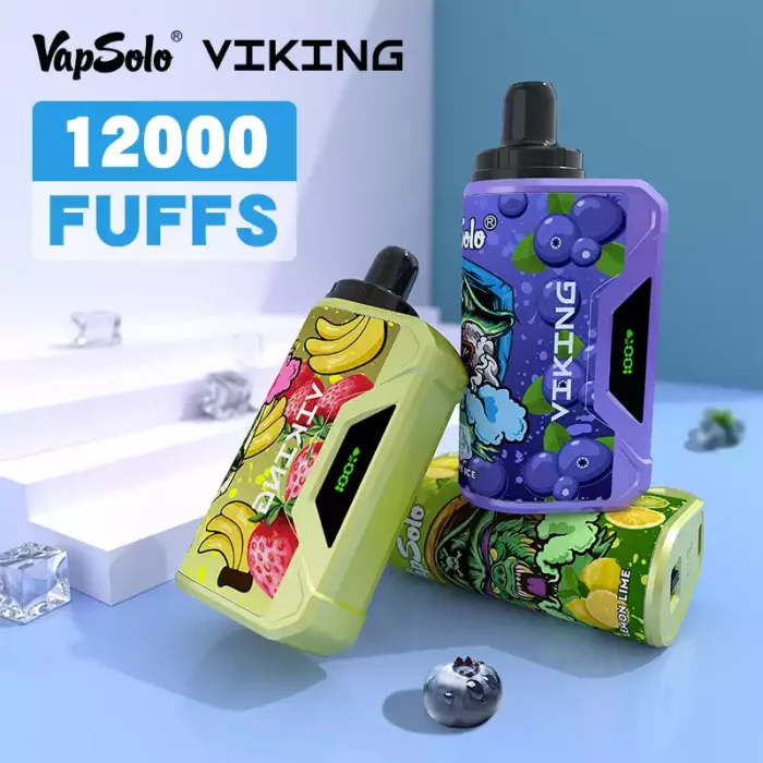 Vapsolo Viking 12000 Puffs A Disposable Vape with LCD Display 22 ML E Liquid and Mesh Coil