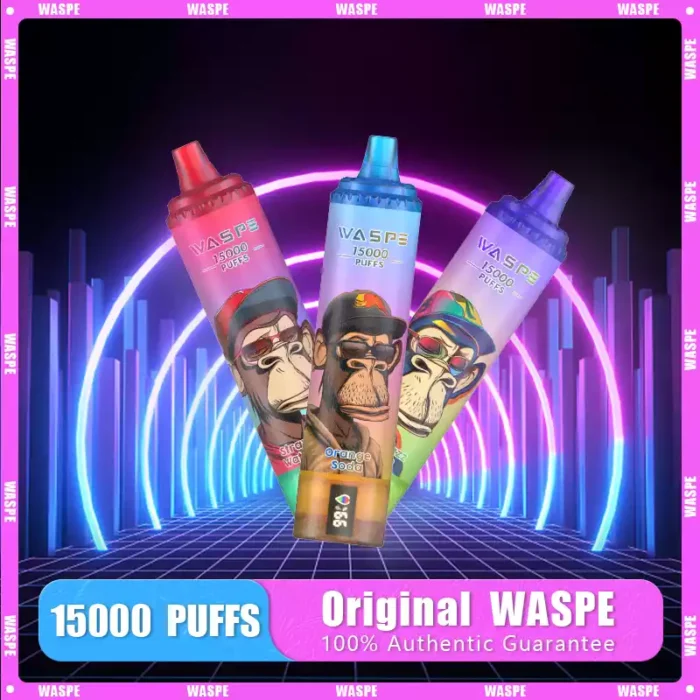 WASPE 15000 Puffs Review Een hoogwaardige wegwerpvape met opladen Type C en gaasbatterij