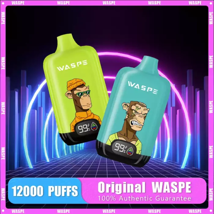 WASPE Digital Box 12000 Puffs A Convenient Rechargeable Vape with Type C Charging and 20ml Capacity