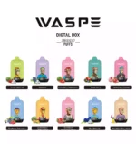 WASPE Digital Box 12000 Puffs A Convenient Rechargeable Vape with Type C Charging and 20ml Capacity