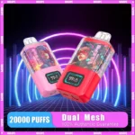 WASPE Dual Mesh Box 20000 Puffs Vape de larga duración con capacidad de 24ml y batería recargable de 900mAh