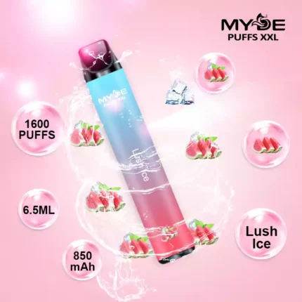 MYDE PUFFS XXL 1600 Puffs Langdurige 1600 Puffs 2% Nicotine en 12 Onweerstaanbare Smaken