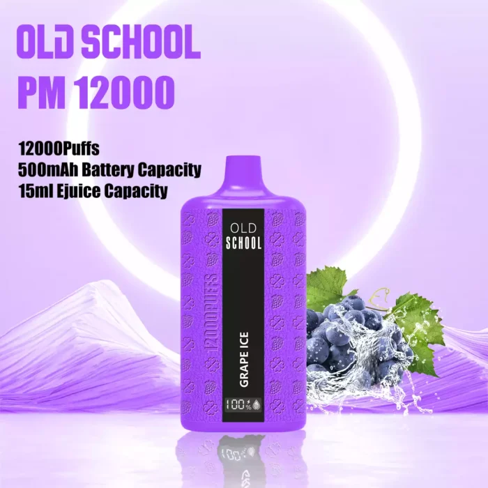 OLD School DM 12000 Puffs 10 Flavor Options and 5% Nicotine for Satisfying Vaping