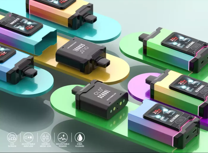 OLD School Honor 24000 Puff usa e getta con batteria ricaricabile e diverse opzioni di nicotina