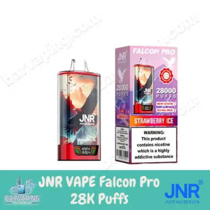 JNR Vape Falcon Pro 28K Puffs Disposable Vape 950mAh rechargeable battery