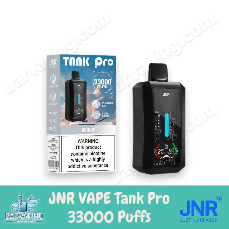 JNR Vape Tank Pro 33000 Puffs disposable vape 28ml e-liquid capacity JNR Vape Tank Pro 33000 Puffs disposable vape 28ml e-liquid capacity